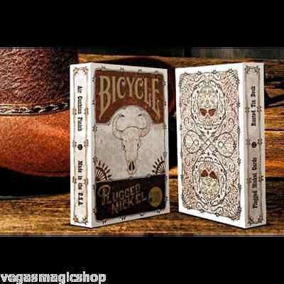 Plugged Nickel Rusted Tin Bicycle Playing Cards Deck