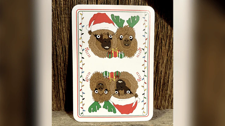 Alpaca Christmas Kids Mini Playing Cards