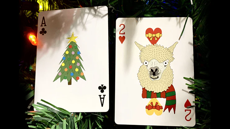 Alpaca Christmas Playing Cards MPC