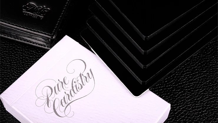 Pure Cardistry Black Training Playing Cards 7 Plastic Packets