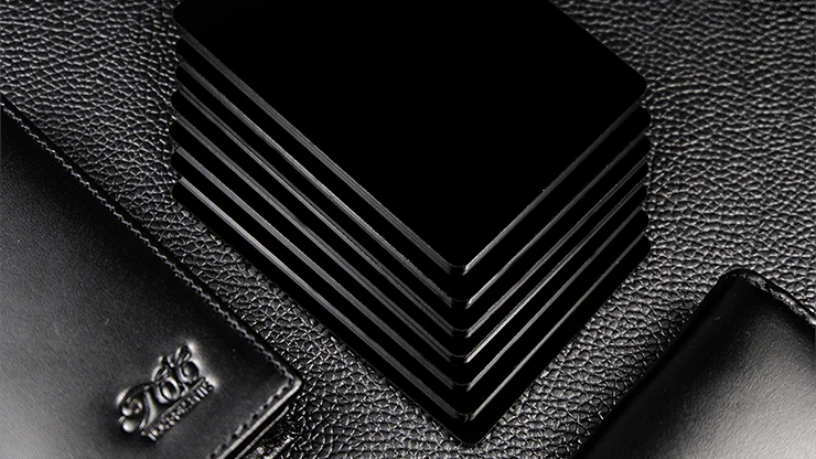 Pure Cardistry Black Training Playing Cards 7 Plastic Packets