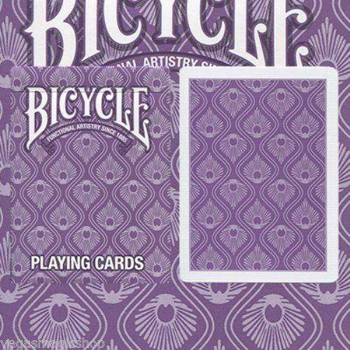 Purple Peacock Bicycle Playing Cards Deck