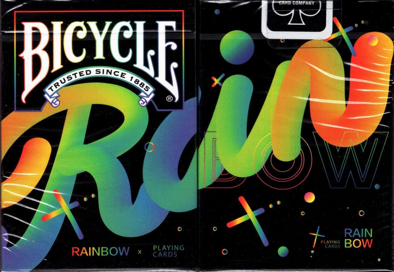 Rainbow Bicycle Playing Cards