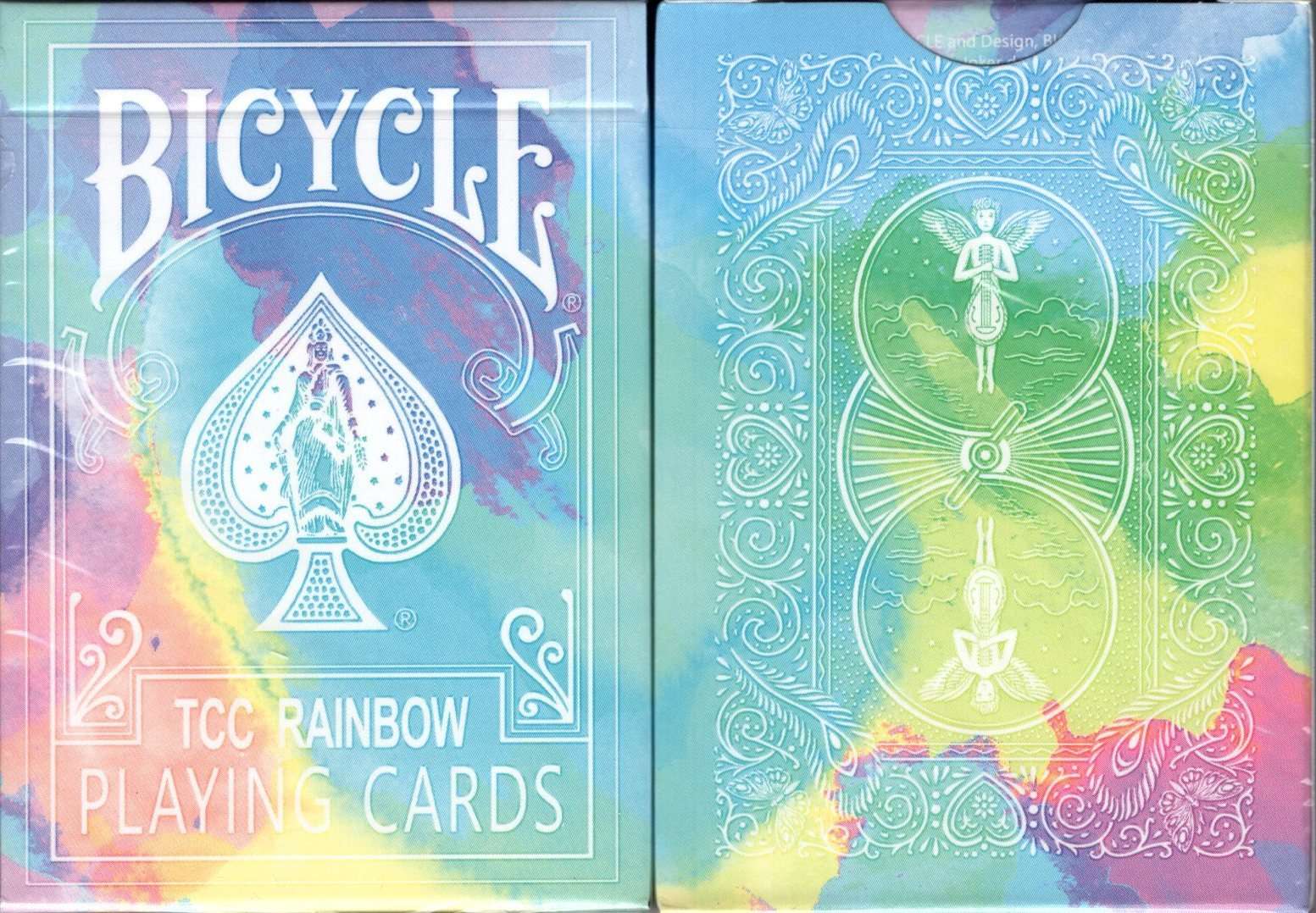 Rainbow v3 Cedar Bicycle Playing Cards