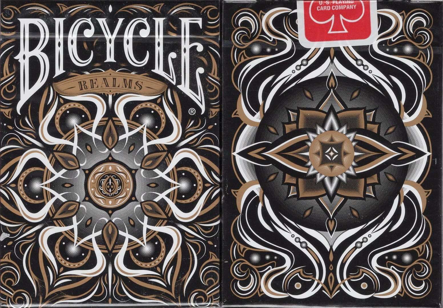 Realms Black Bicycle Playing Cards