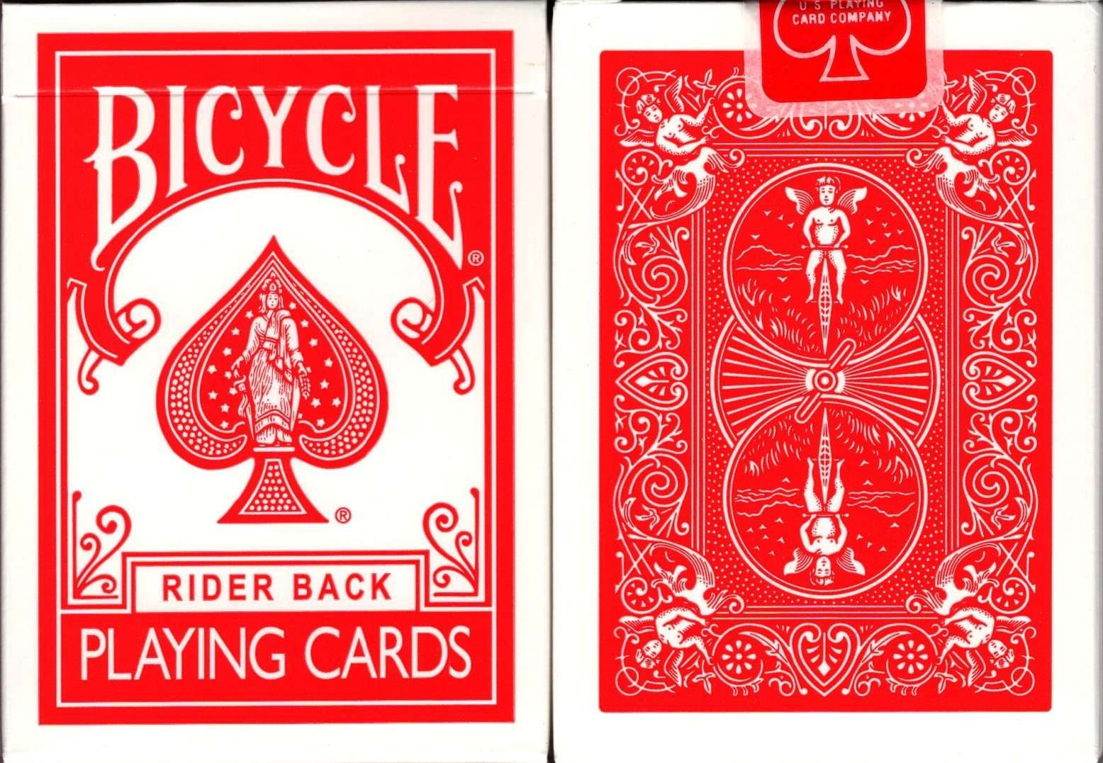 Red Deck v1 Cincinnati Printed Bicycle Playing Cards
