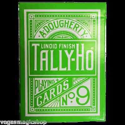 Reverse Circle Green Back Tally-Ho Playing Cards Deck