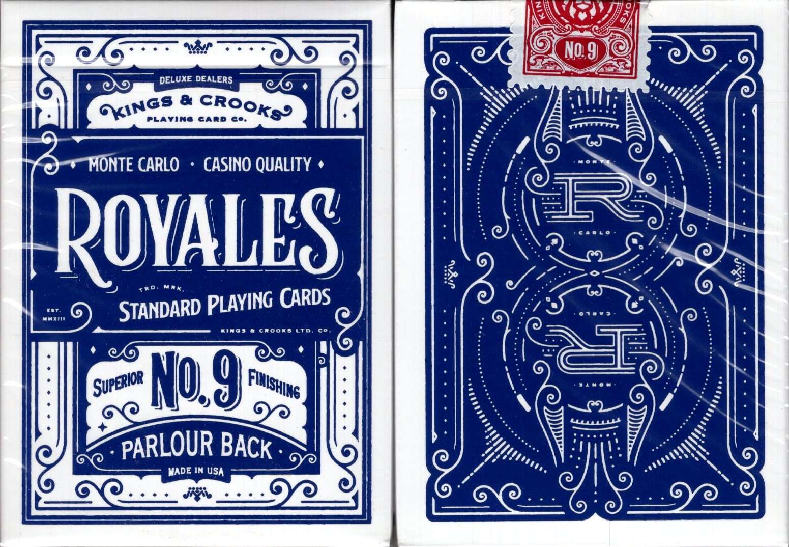 Royales Parlour Blue Playing Cards USPCC
