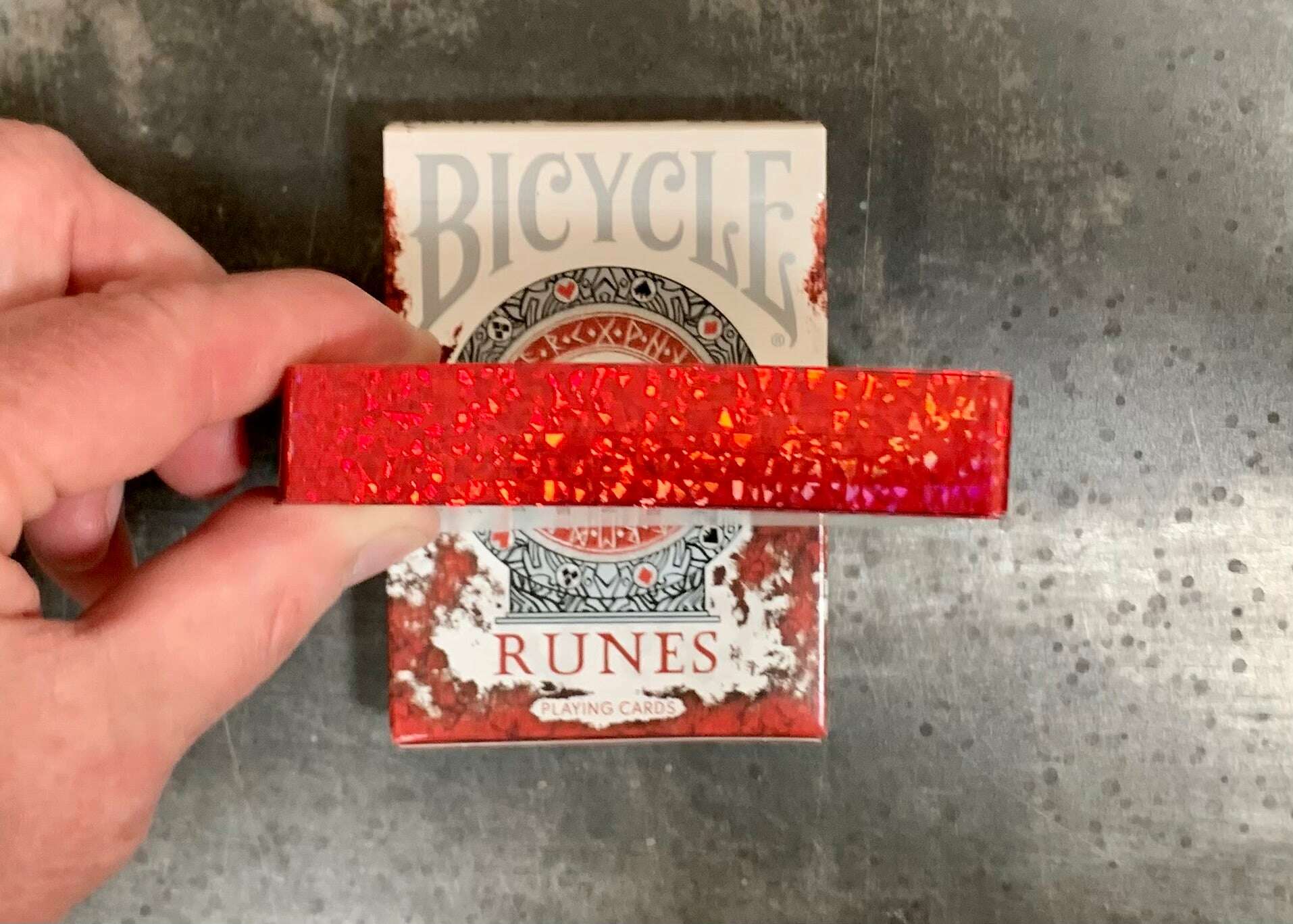 Runes v2 Gilded Bicycle Playing Cards