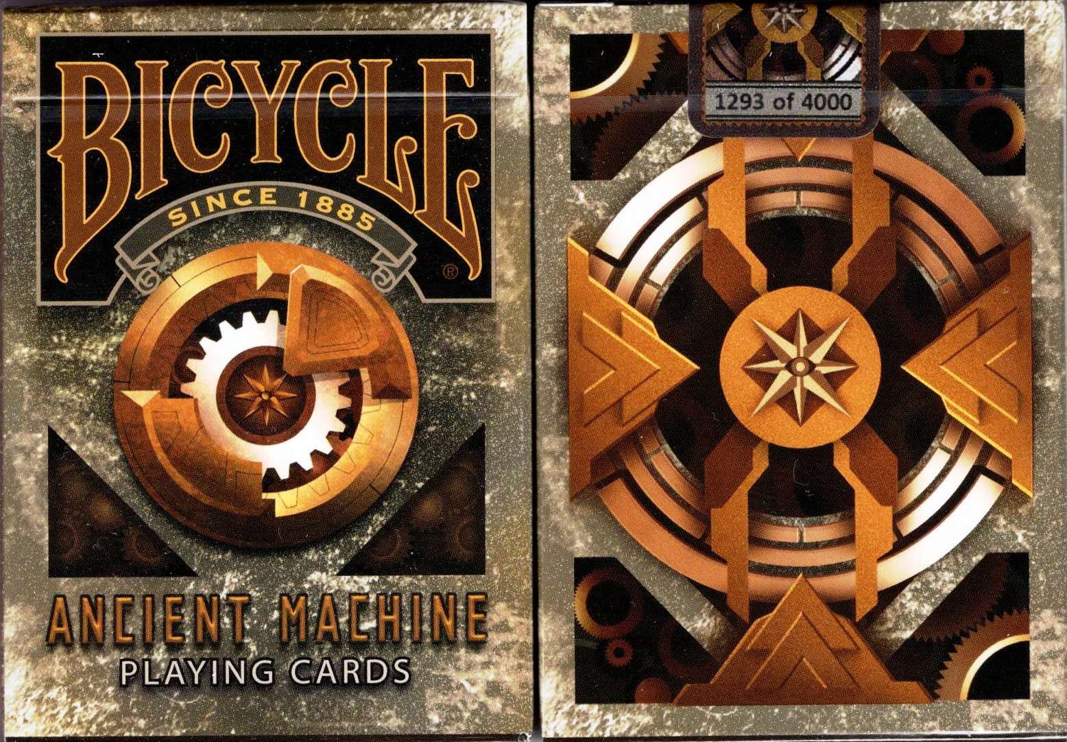 Ancient Machine Bicycle Playing Cards