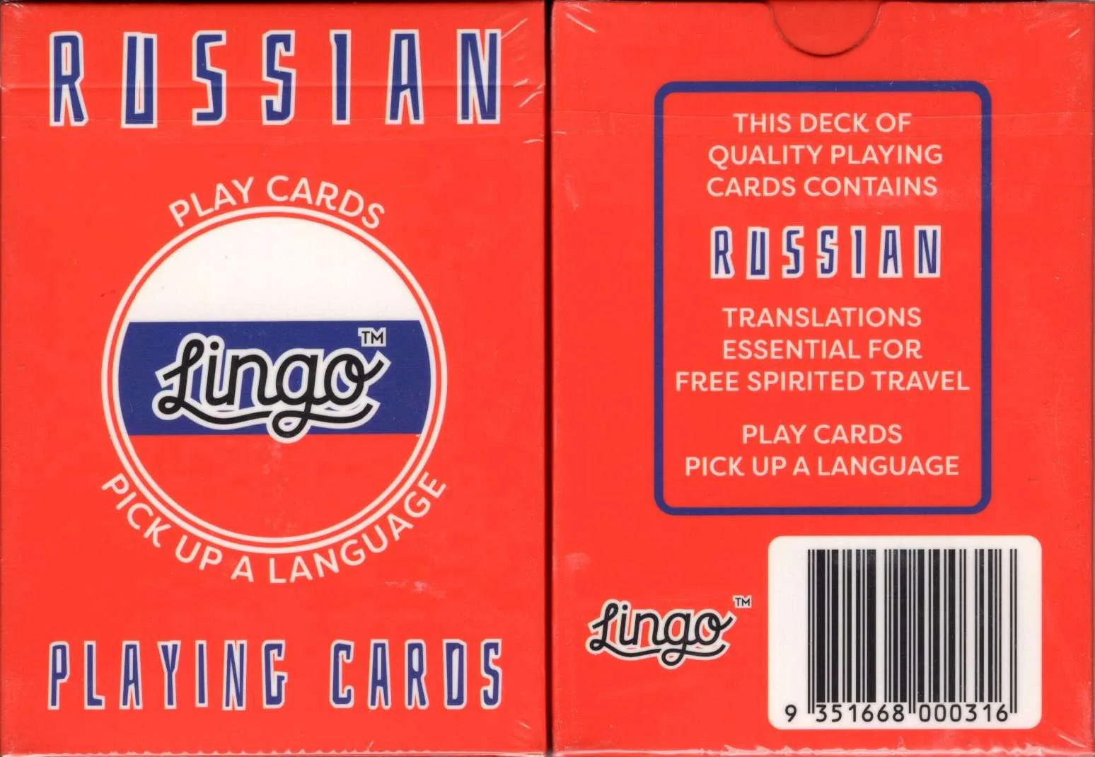 Russian Lingo Playing Cards