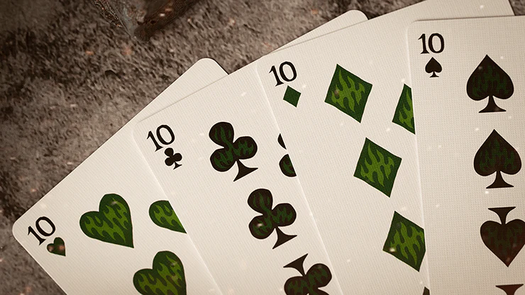 Sacred Fire Emerald Playing Cards TPCC