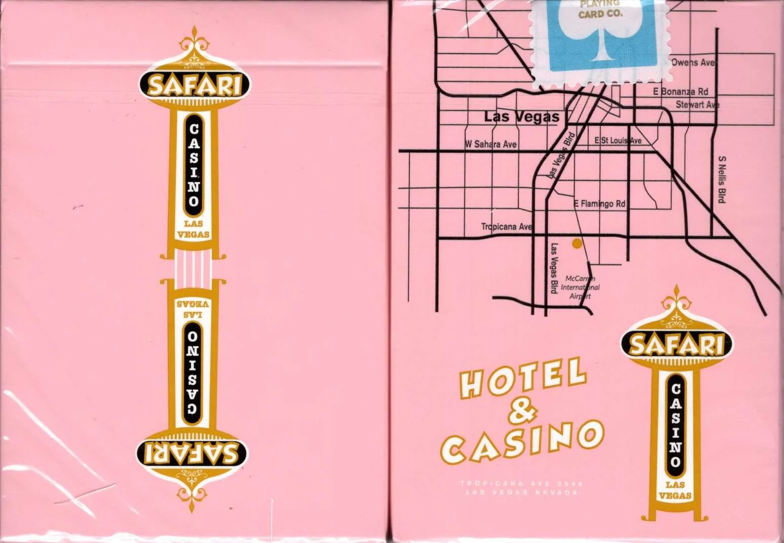 Safari Casino Pink Playing Cards USPCC