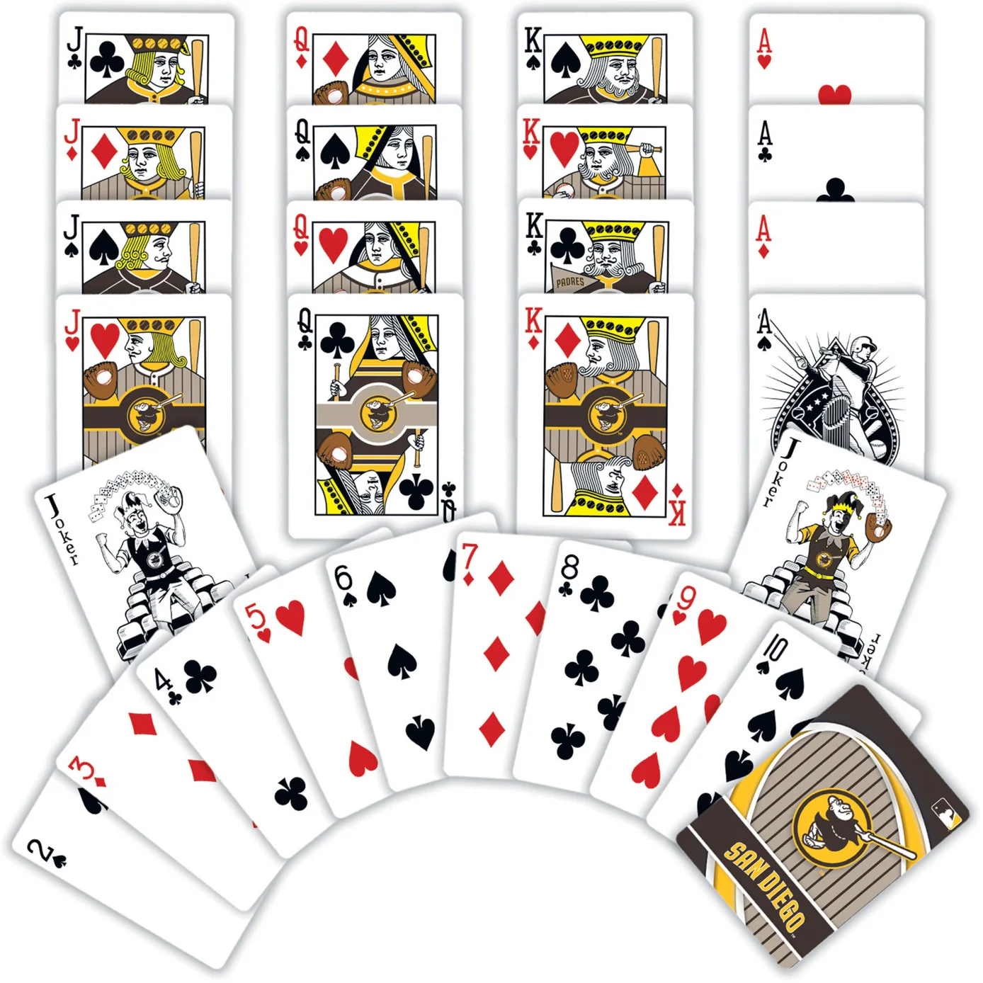 San Diego Padres - Friar Playing Cards by Masterpieces