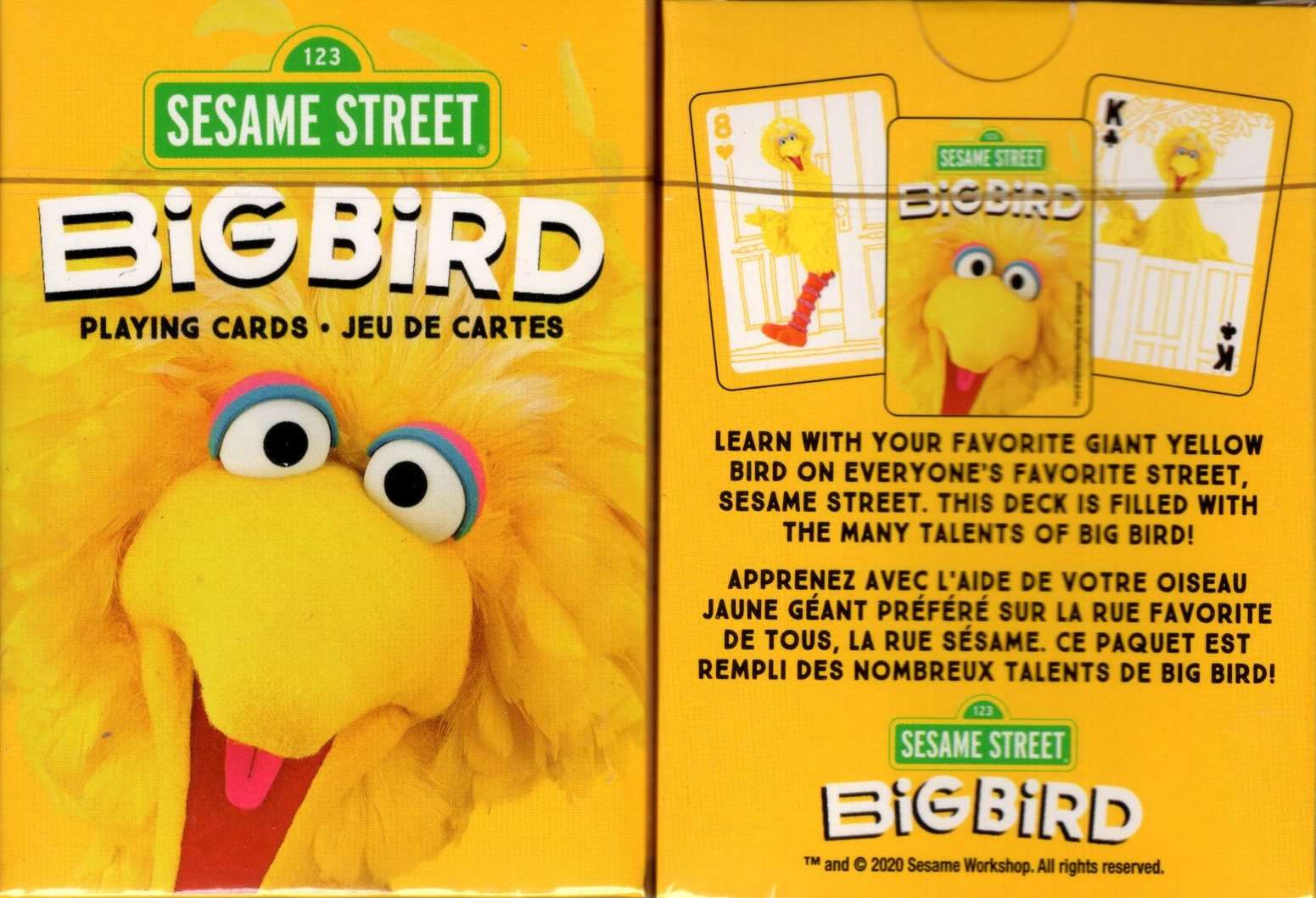 Sesame Street Big Bird Playing Cards Aquarius