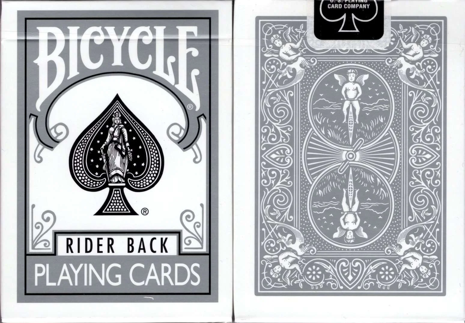 Silver Rider Back Bicycle Playing Cards