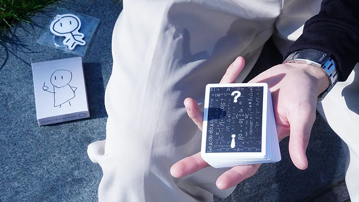 Simple Doodle Monochrome Playing Cards by Bacon Playing Cards