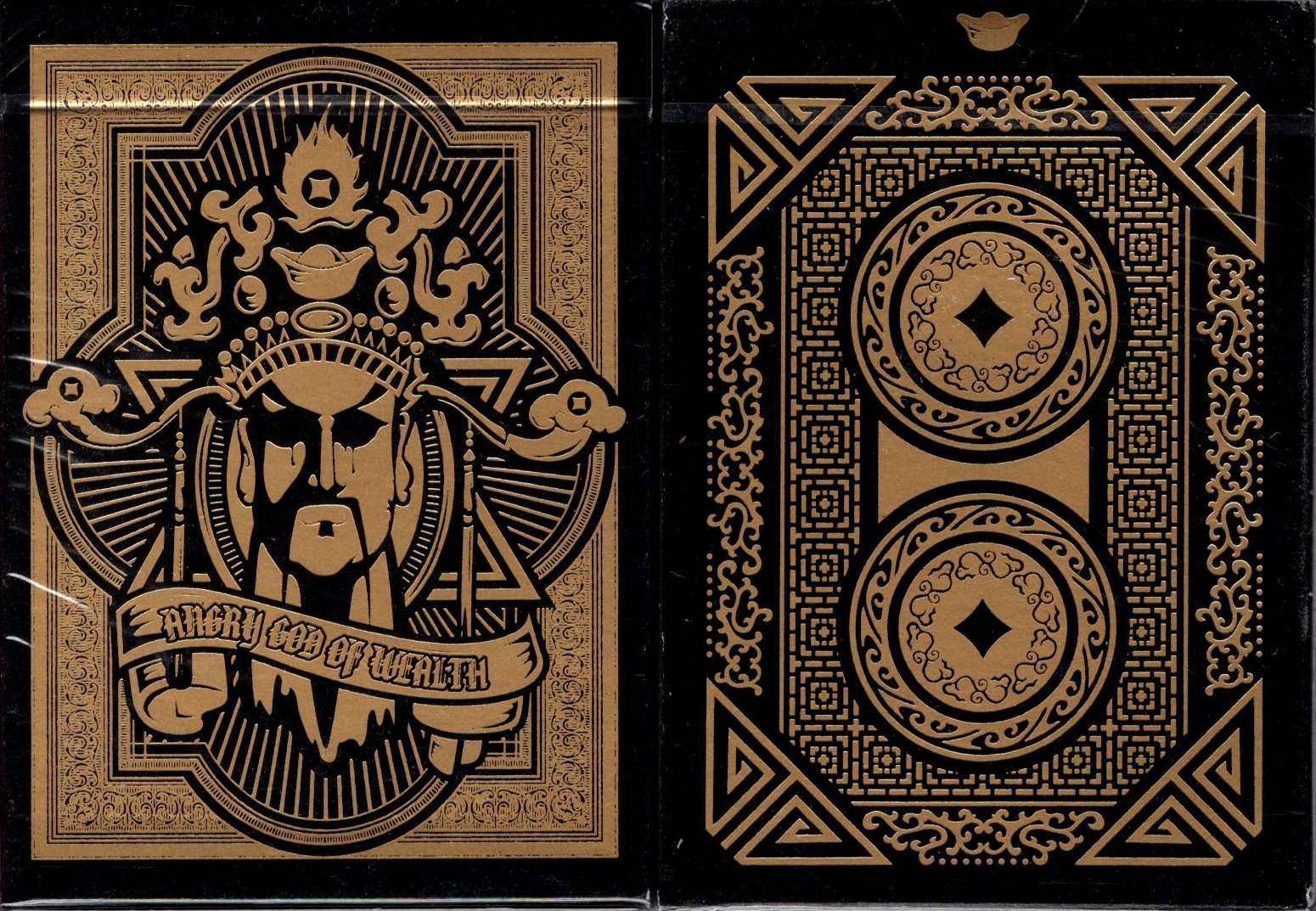 Angry God of Wealth Playing Cards USPCC