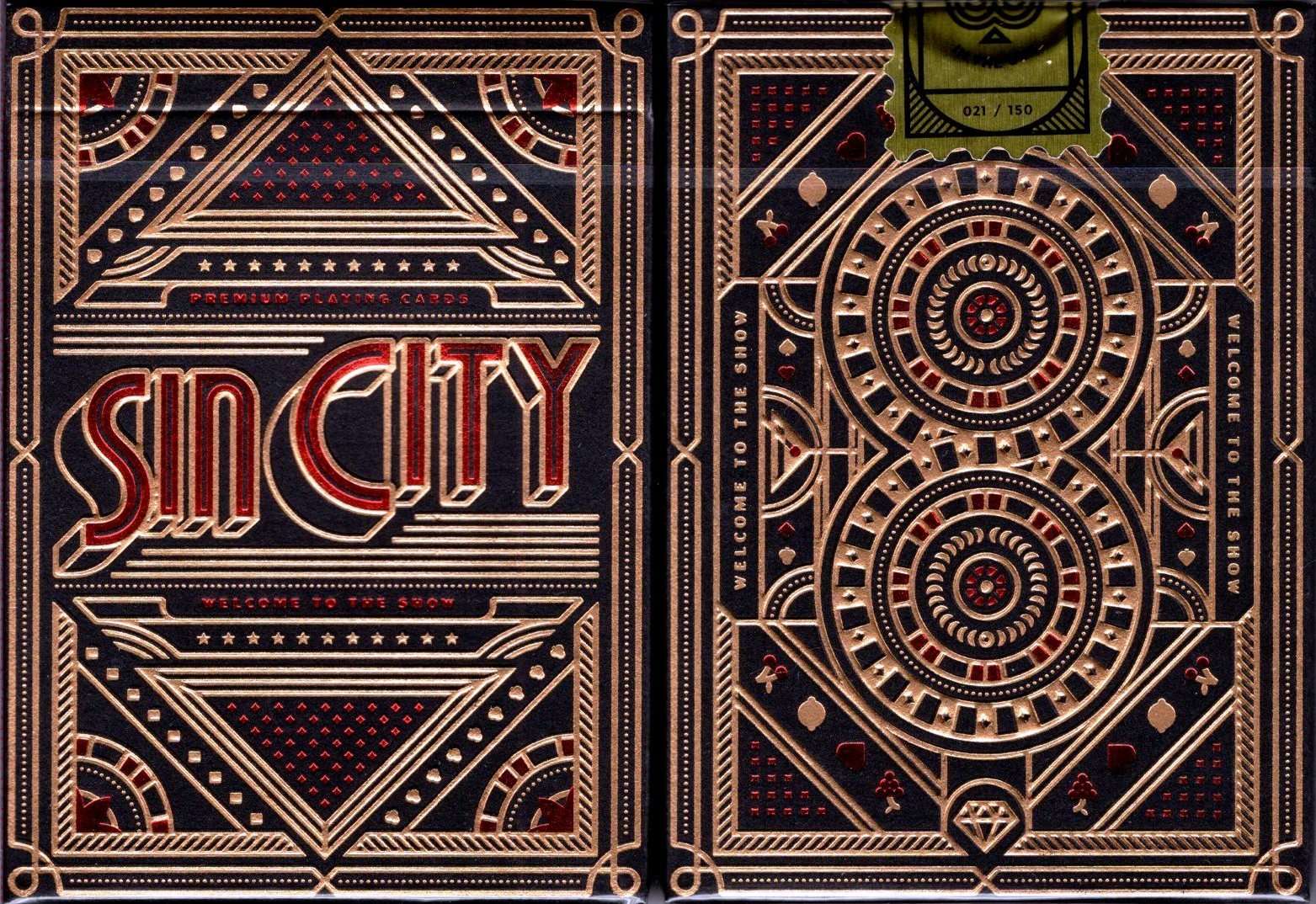 Sin City Gilded Playing Cards USPCC