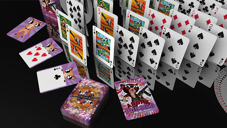 Angry Pussies Playing Cards USPCC