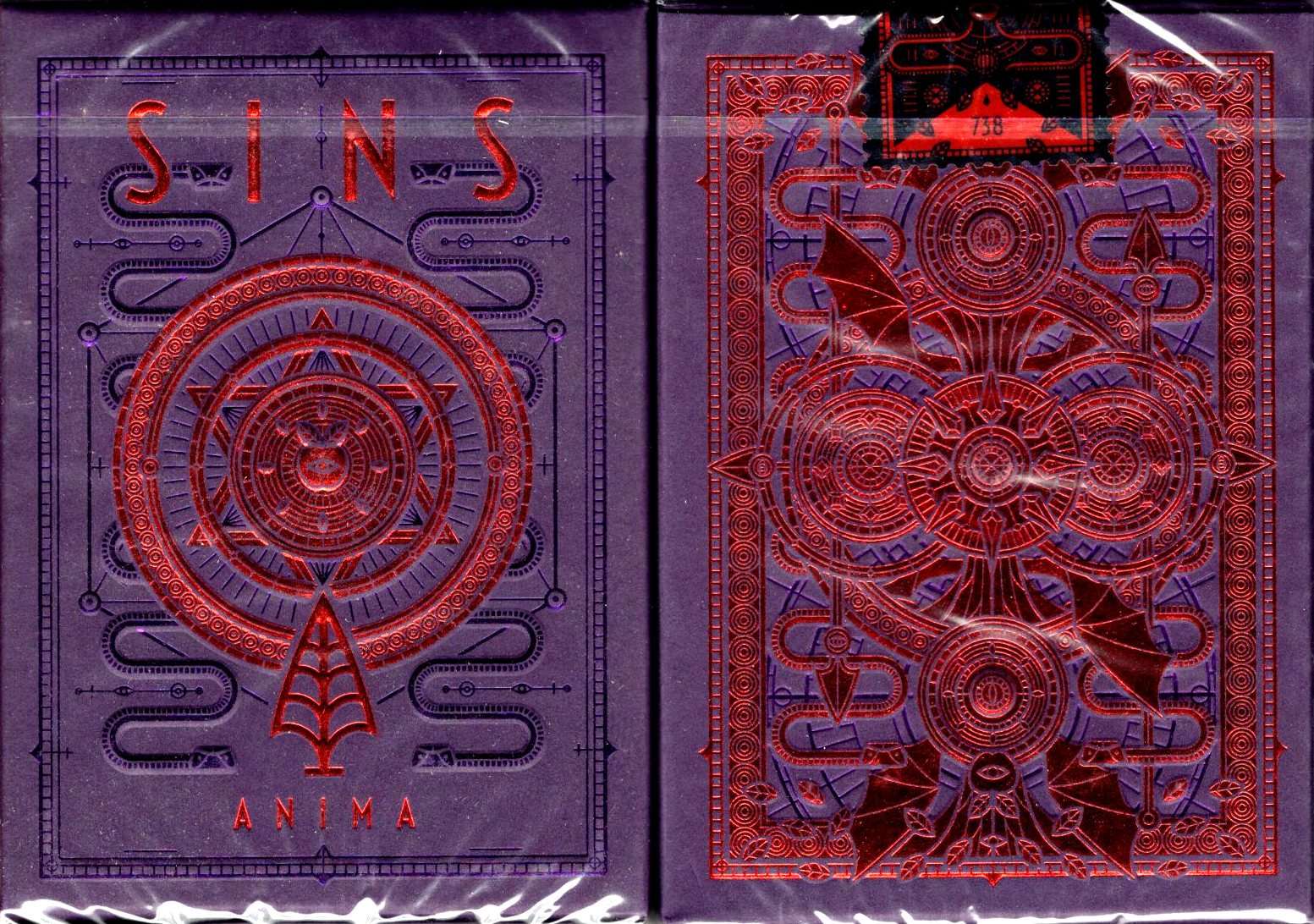SINS Infernal Anima EX Gilded Playing Cards USPCC