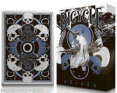 Anicca Metallic Blue Bicycle Playing Cards Deck