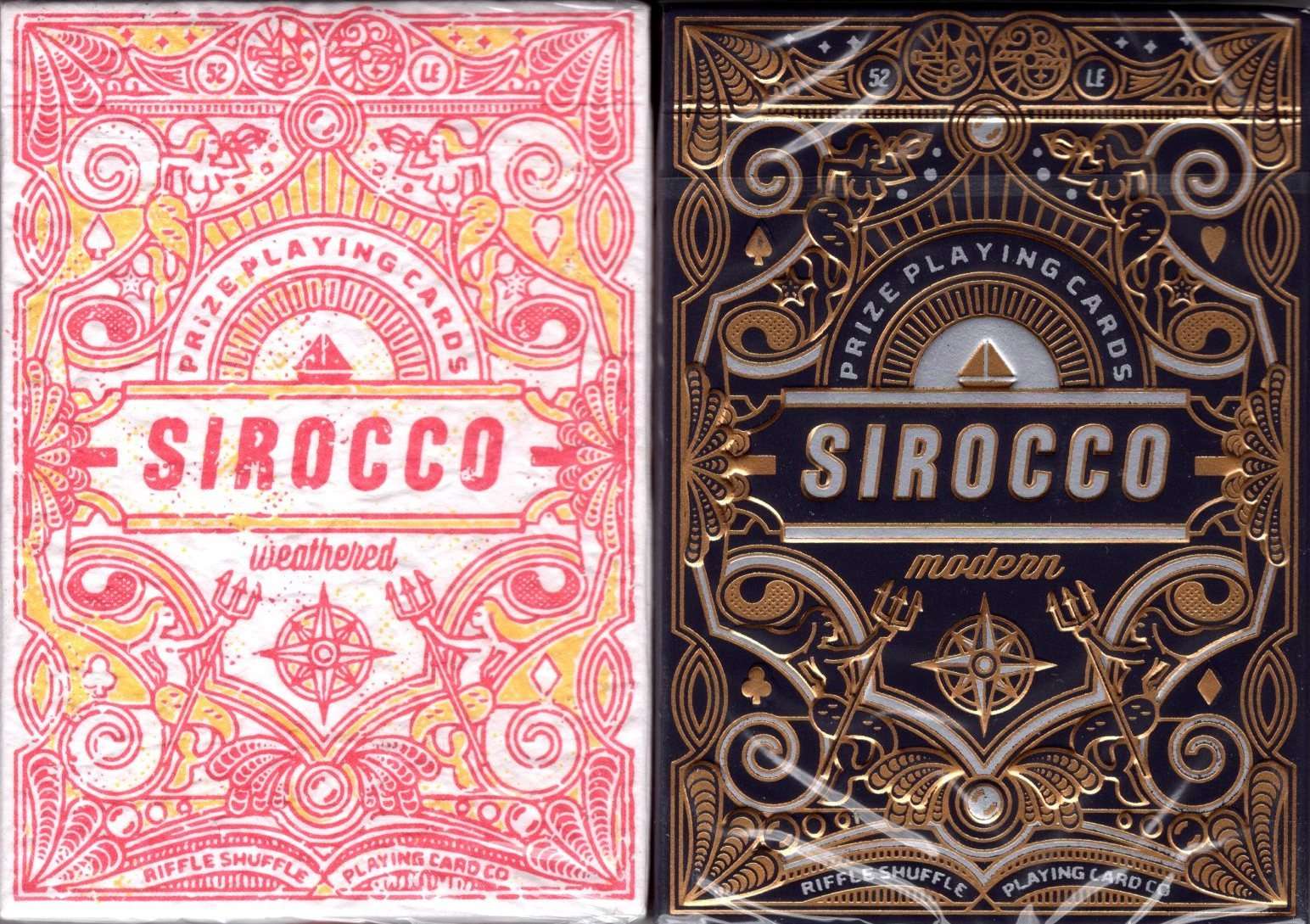 Sirocco Gilded Playing Cards 2 Deck Set