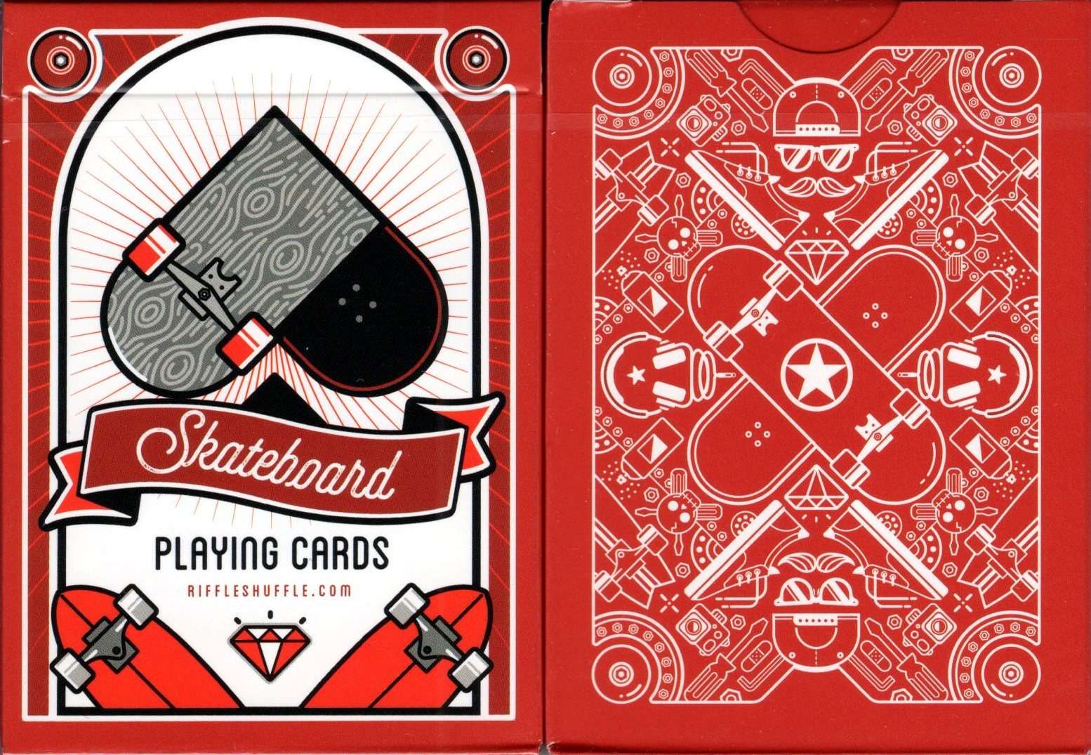 Skateboard v2 Marked Playing Cards USPCC