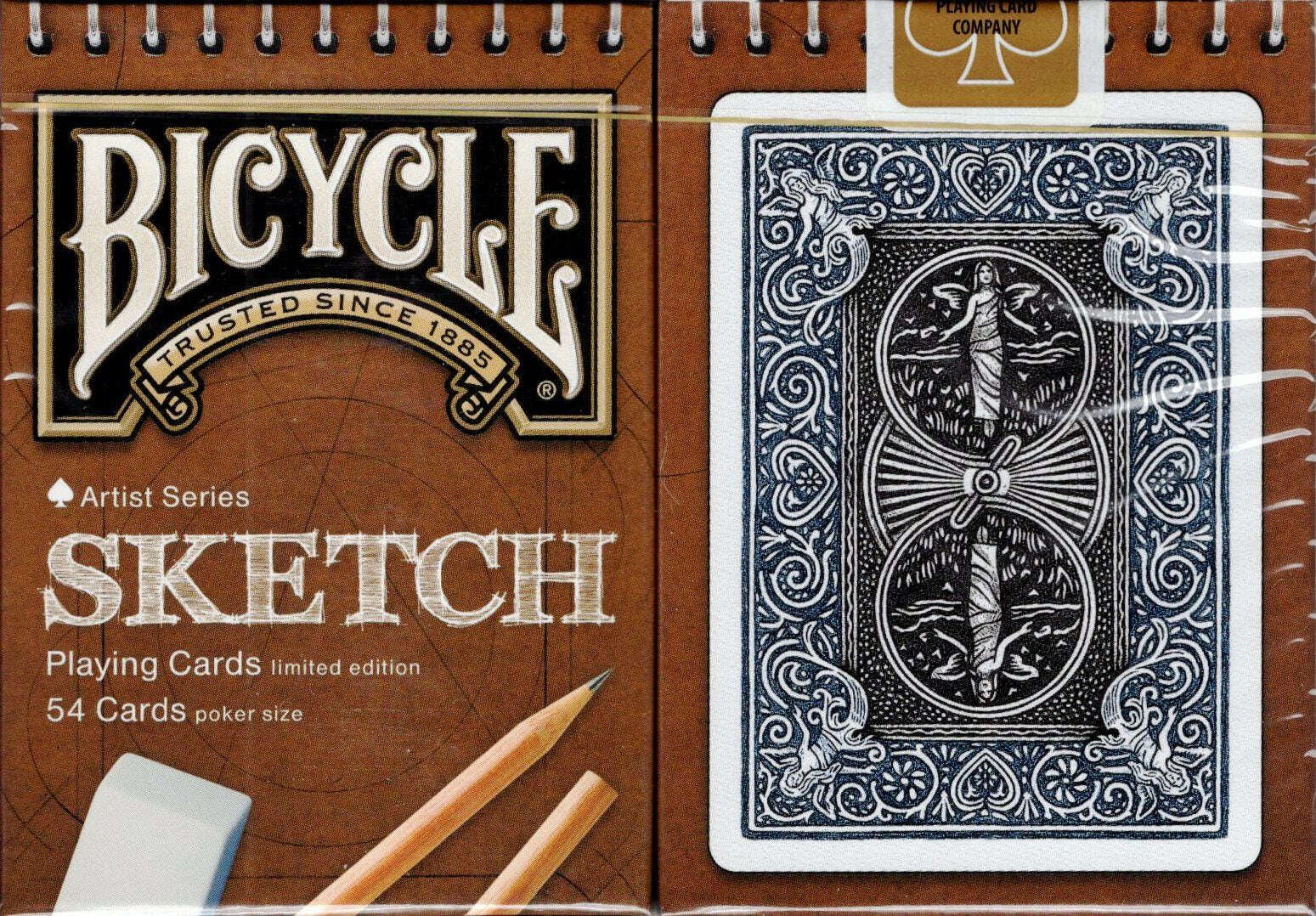 Sketch Gilded Bicycle Playing Cards