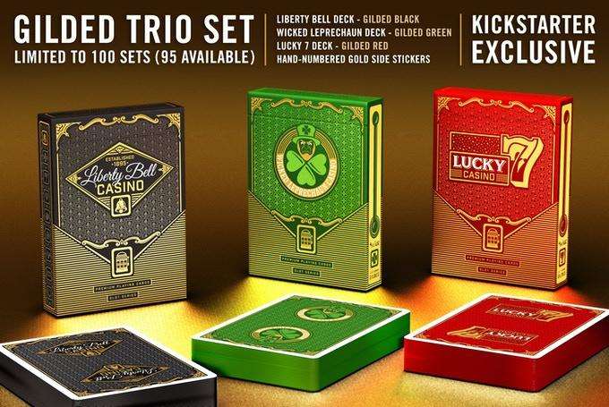 Slots Gilded 3 Deck Set v1 Playing Cards