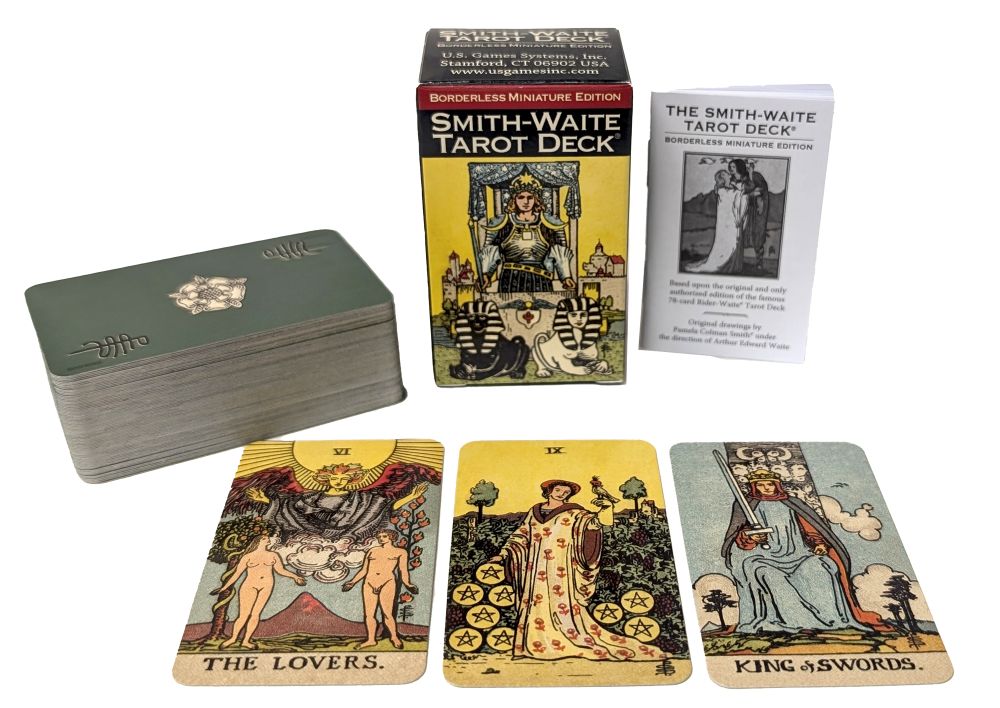 Smith-WaiteÂ® Tarot Deck Borderless Miniature Edition