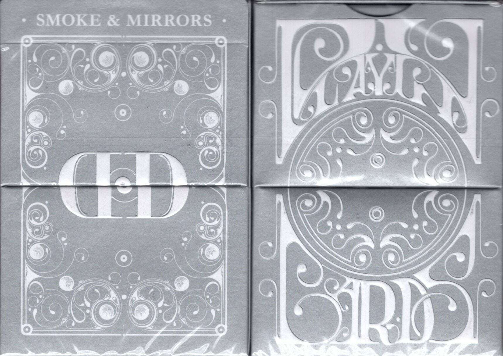 Smoke & Mirrors v8 Silver Deluxe Playing Cards USPCC