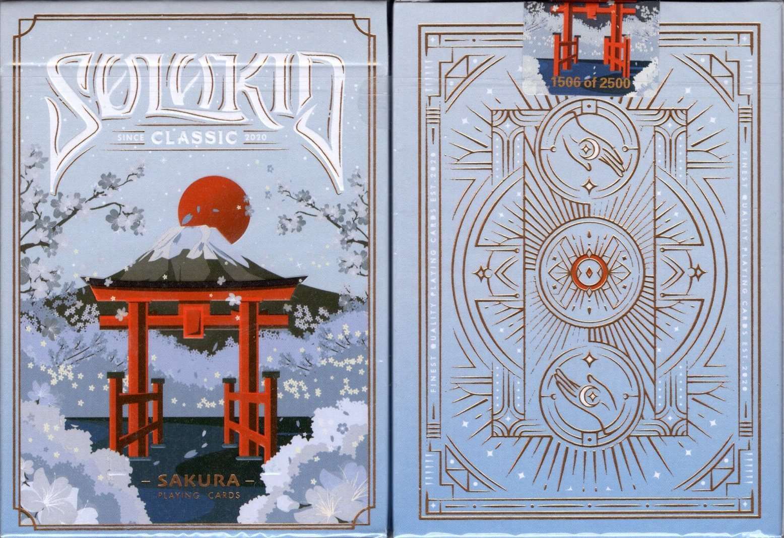 Solokid Sakura Blue Playing Cards MPC
