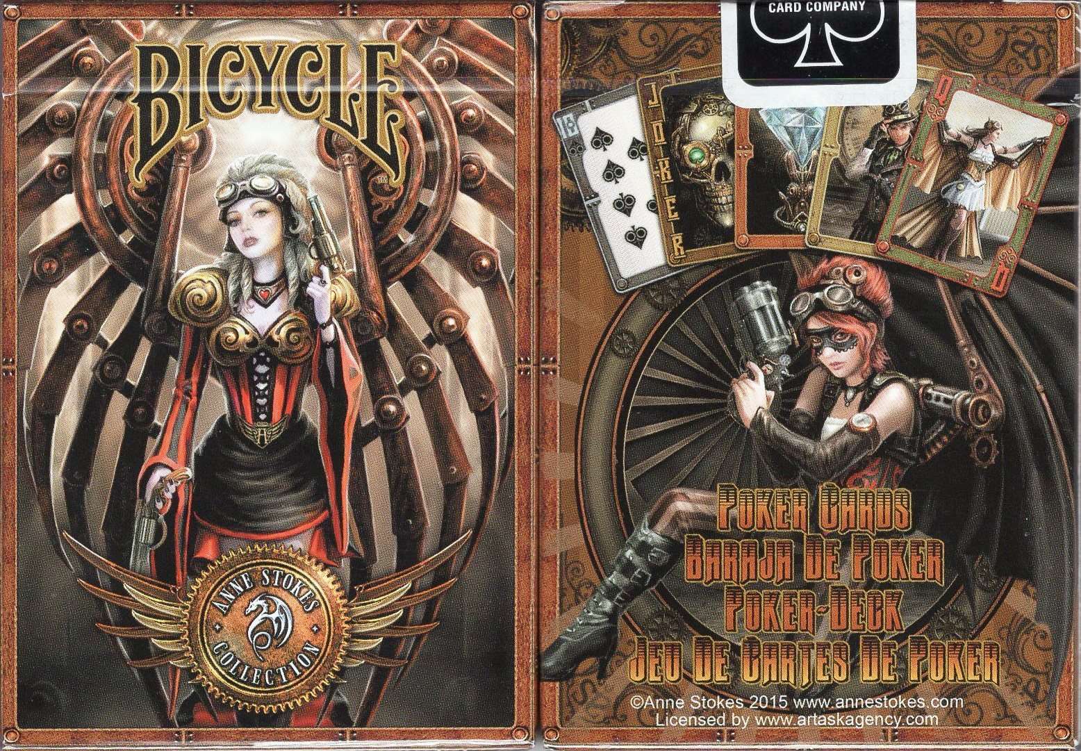 Anne Stokes Steampunk Bicycle Playing Cards USPCC