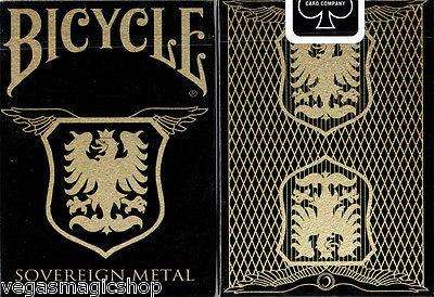 Sovereign Metal Copper Bicycle Playing Cards Deck