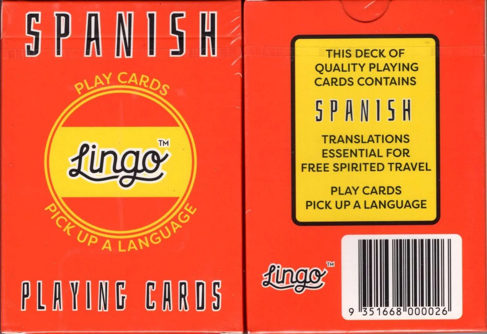 Spanish Lingo Playing Cards