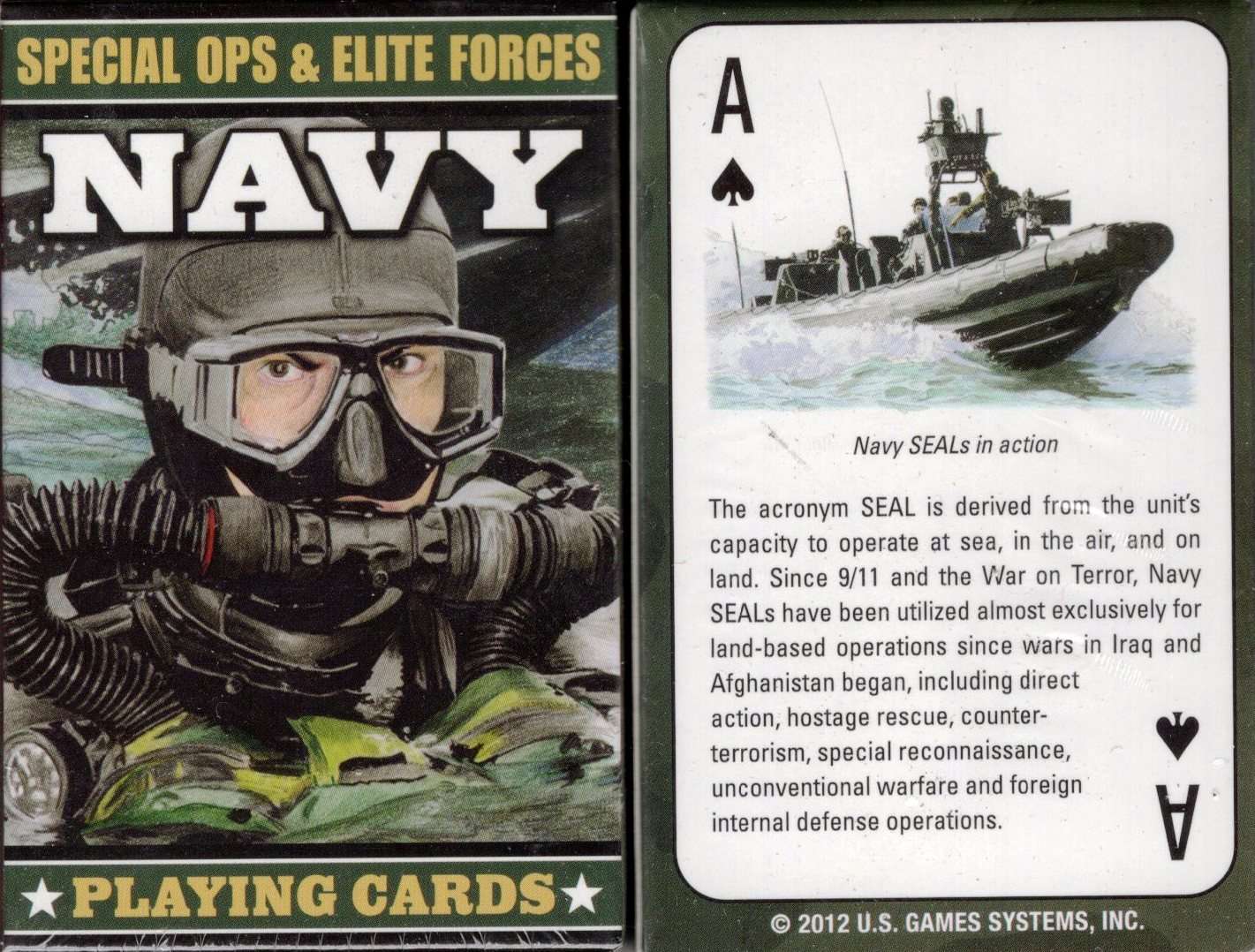 Special Ops & Elite Forces Navy Playing Cards USGS