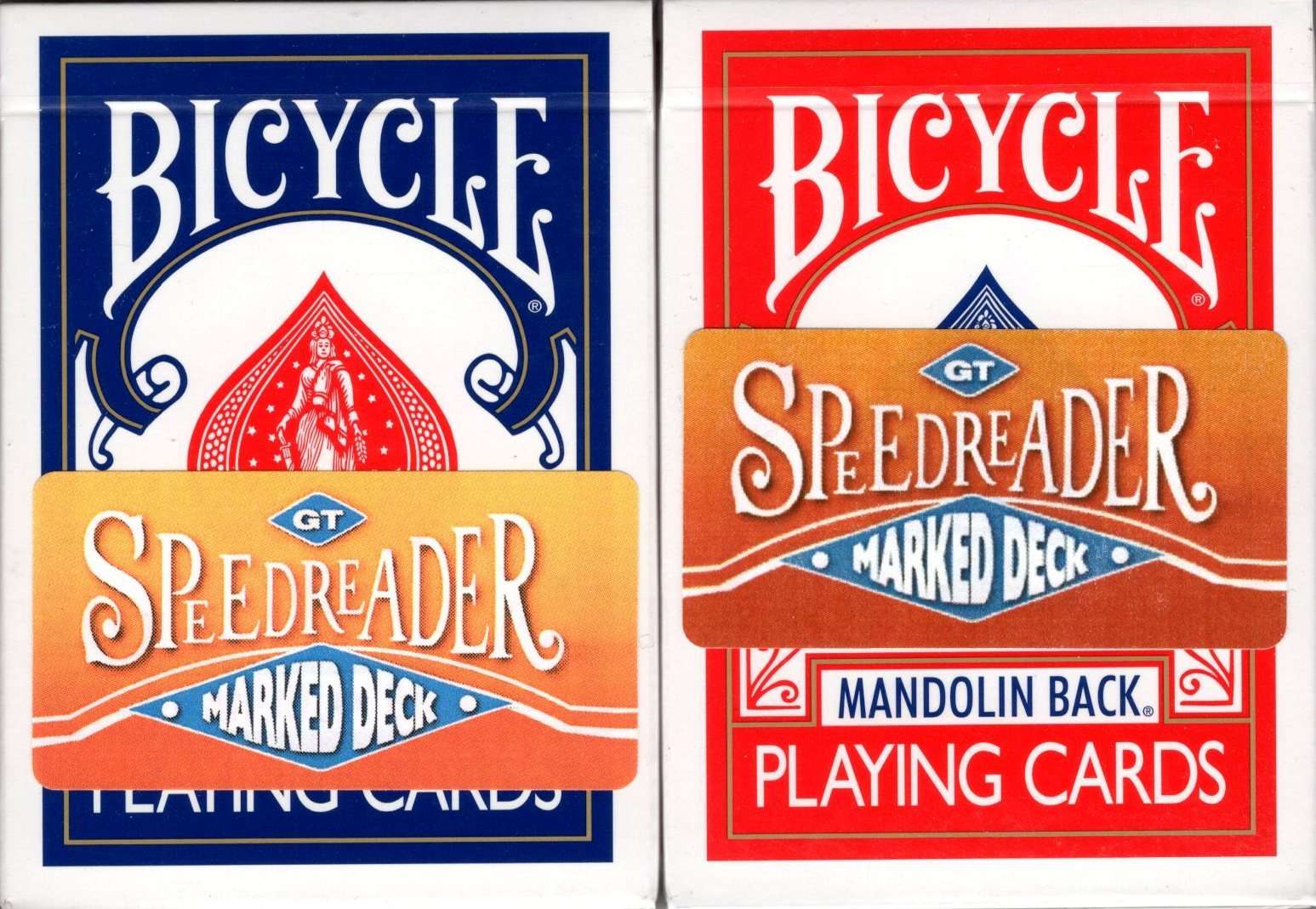 Speed Reader Marked Mandolin Bicycle Playing Cards