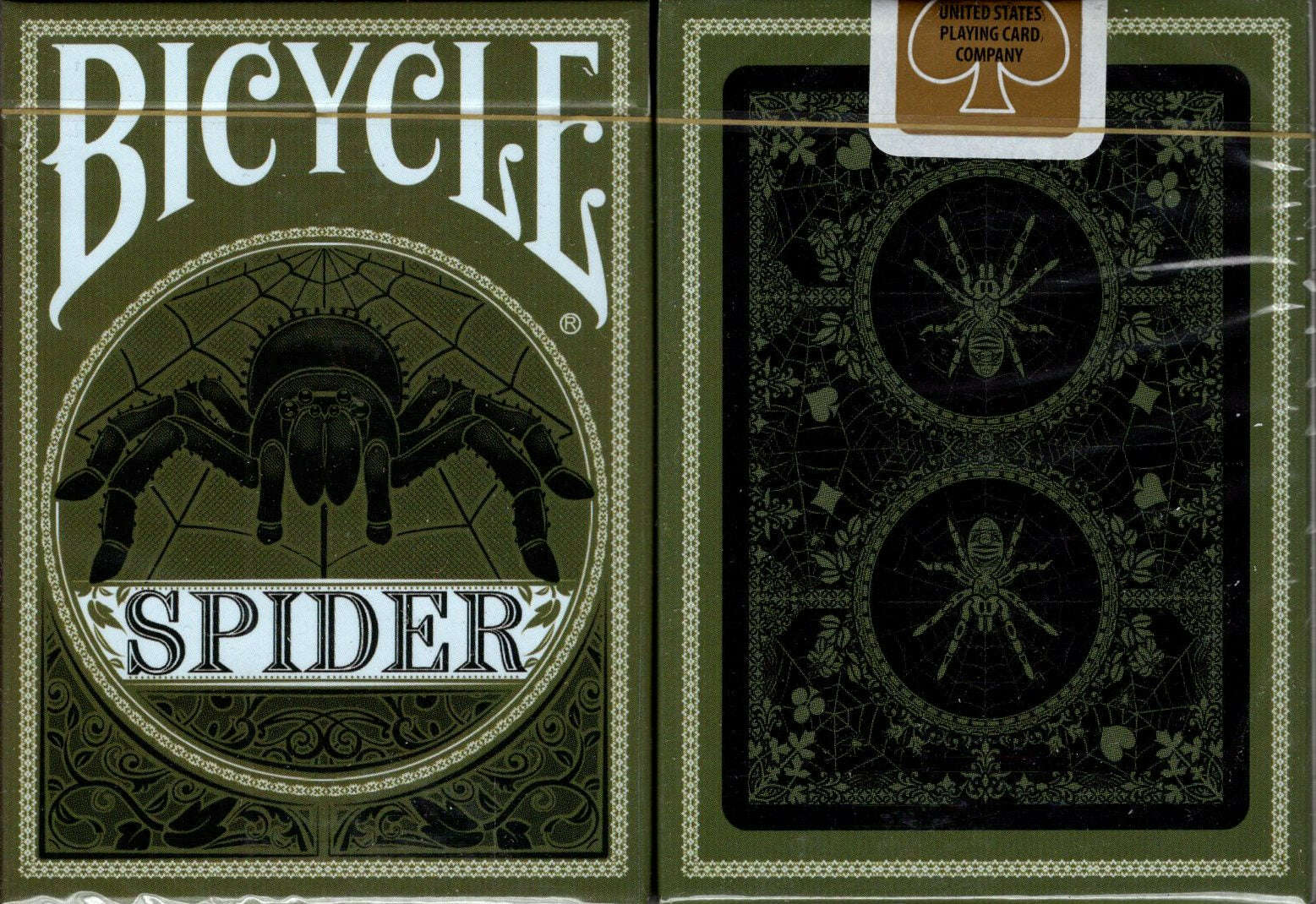Spider Gilded Bicycle Playing Cards