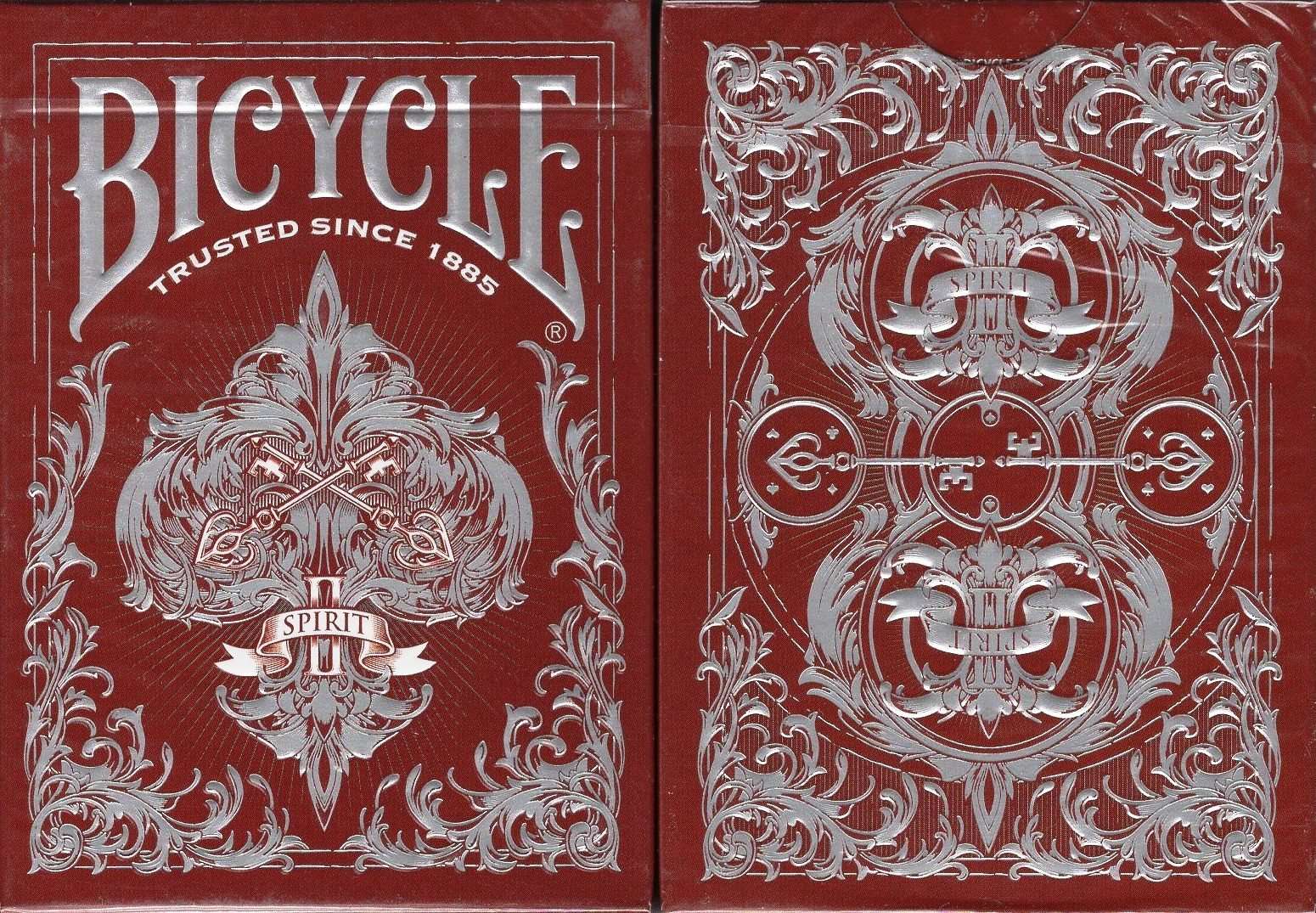 Spirit II Red MetalLuxe Bicycle Playing Cards