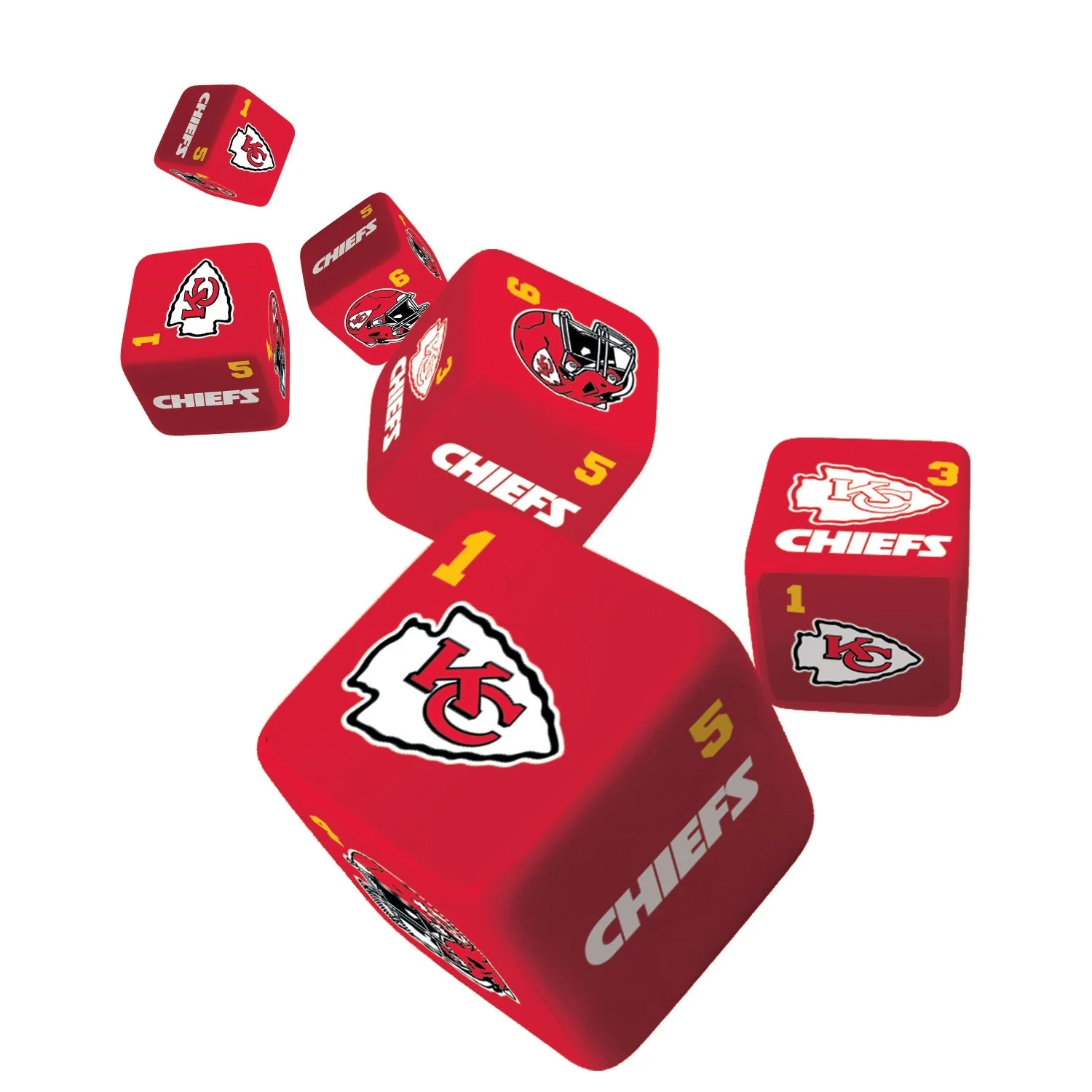 Kansas City Chiefs Dice Set by Masterpieces