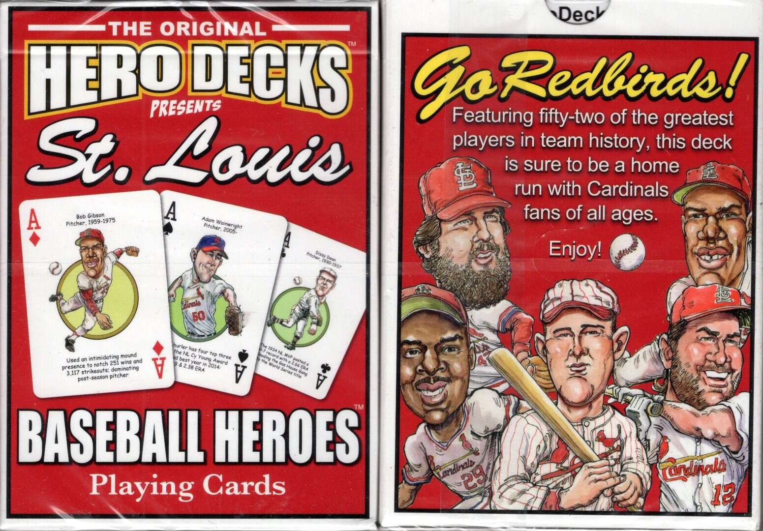 St. Louis Baseball Heroes Playing Cards