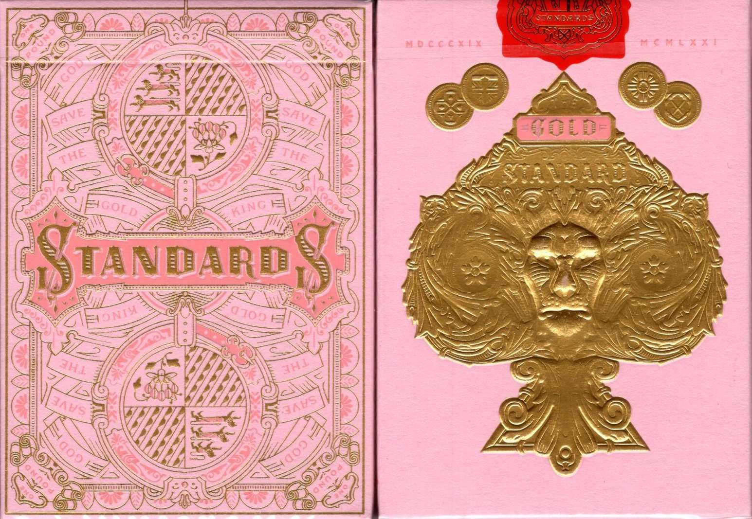 Standards Pink Playing Cards USPCC