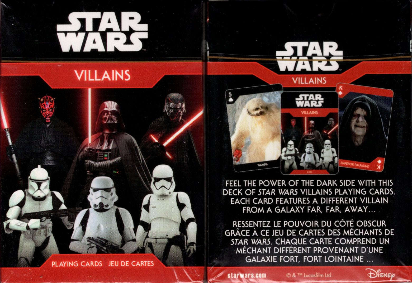 Star Wars Villains Playing Cards Aquarius