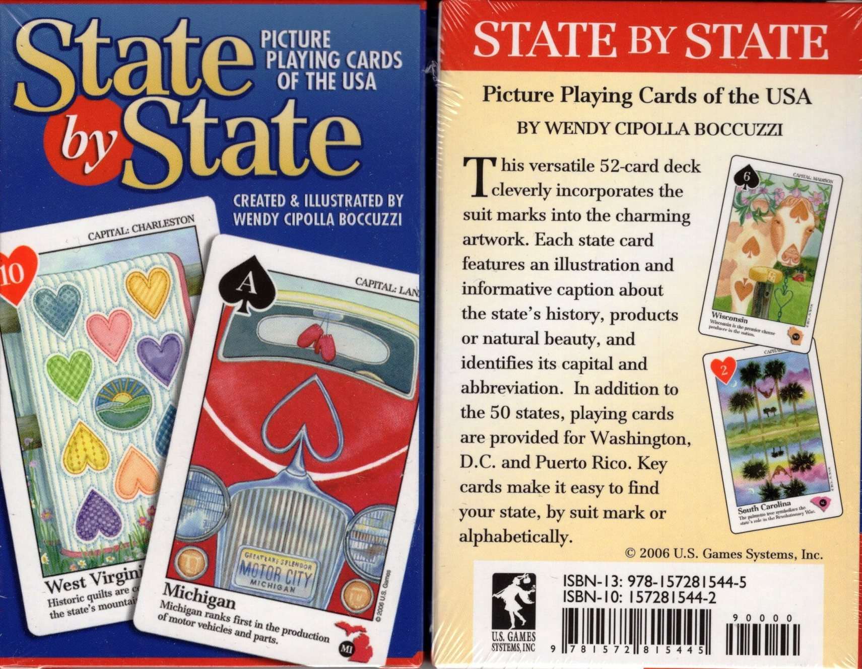 State by State of the USA Playing Cards USGS