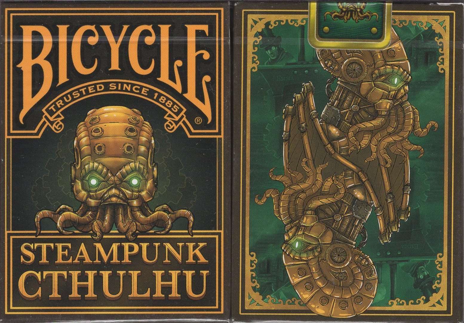 Steampunk Cthulhu Bicycle Playing Cards