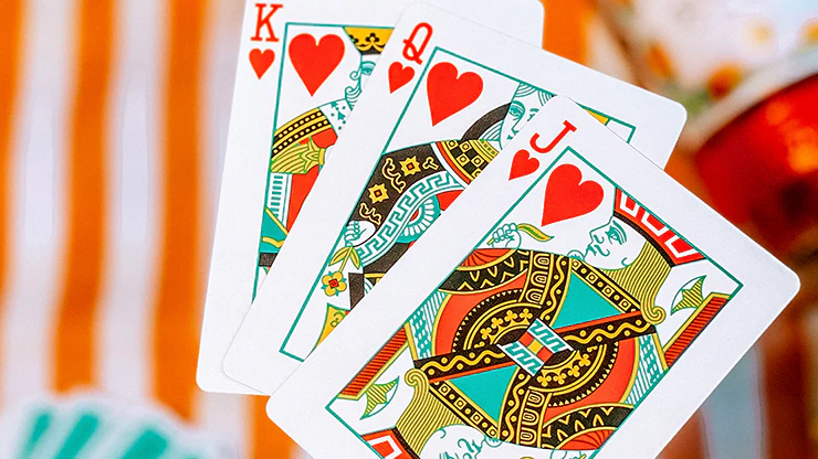 Summer NOC Pro Sunset Orange Marked Playing Cards USPCC