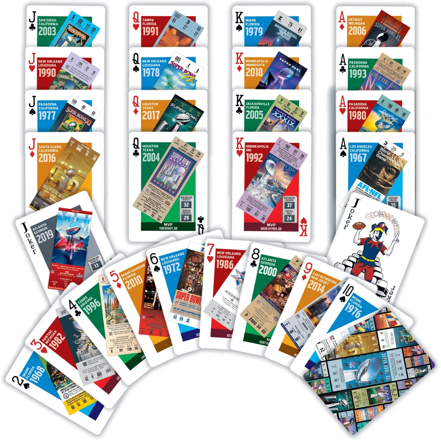 SuperBowl Playing Cards â Relive Each Championship!