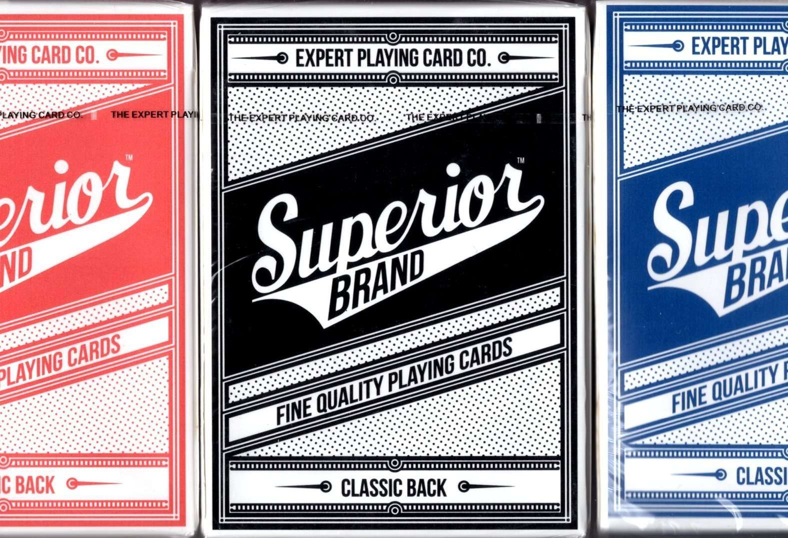 Superior Brand Playing Cards 3 Deck Set EPCC