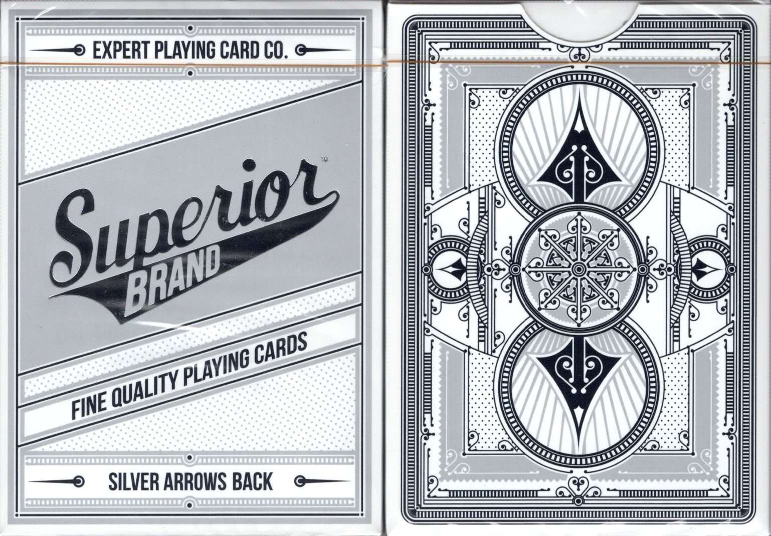Superior Brand Silver Arrow Back Playing Cards by Kings Wild Project